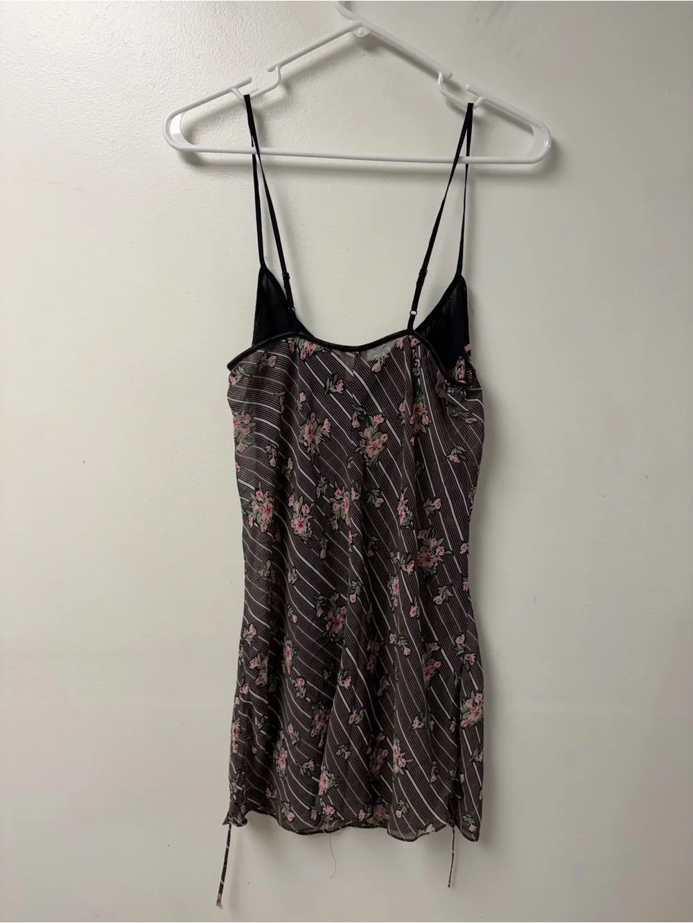 Vintage Intimately Floral Floral‎ Chemise Slip Size Medium